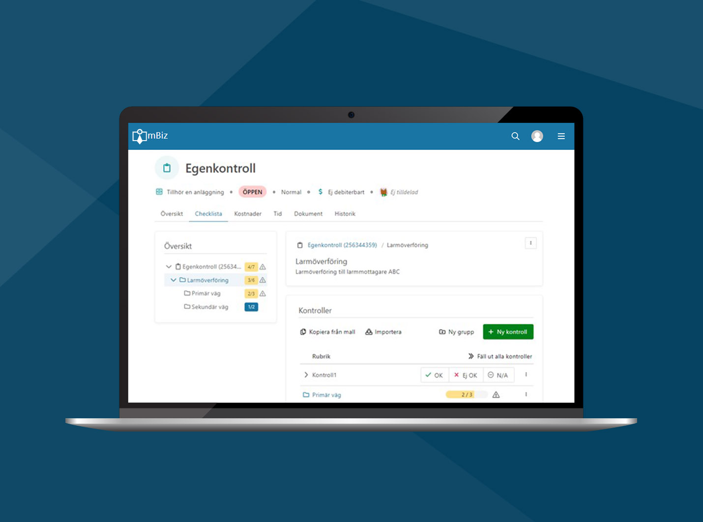 Förbättrade checklistor i mBiz