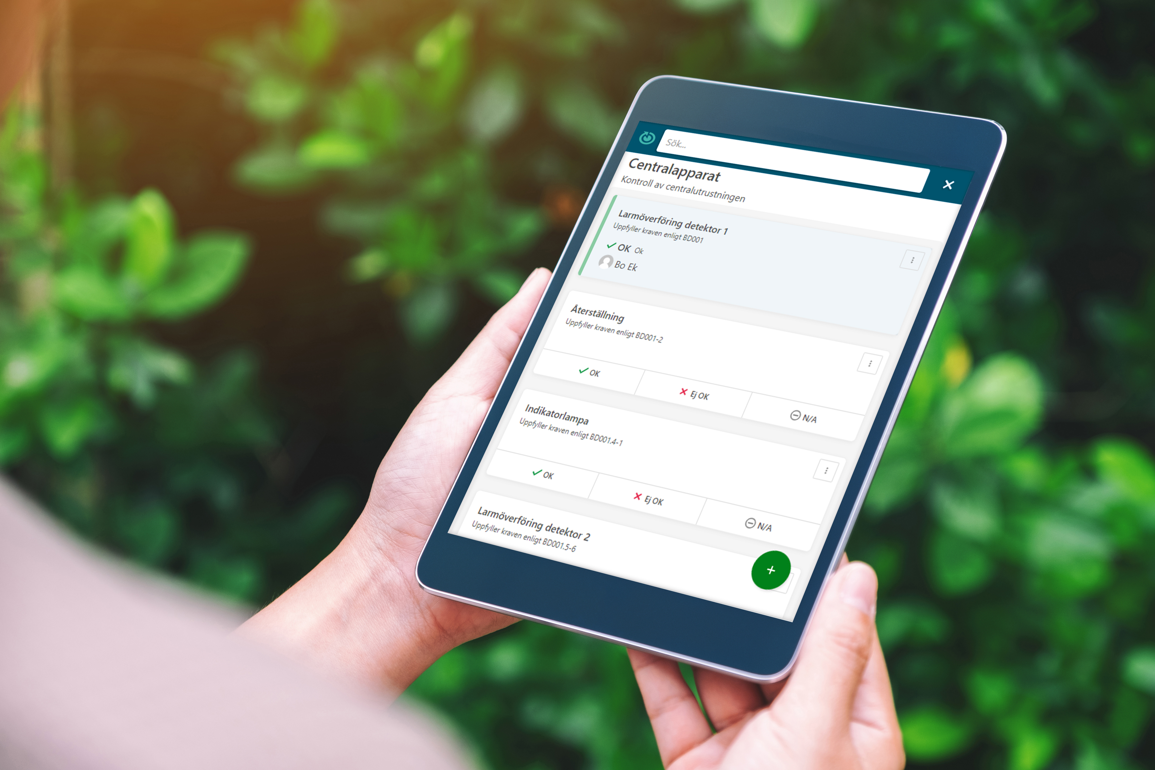 Digitala checklistor och egenkontroller