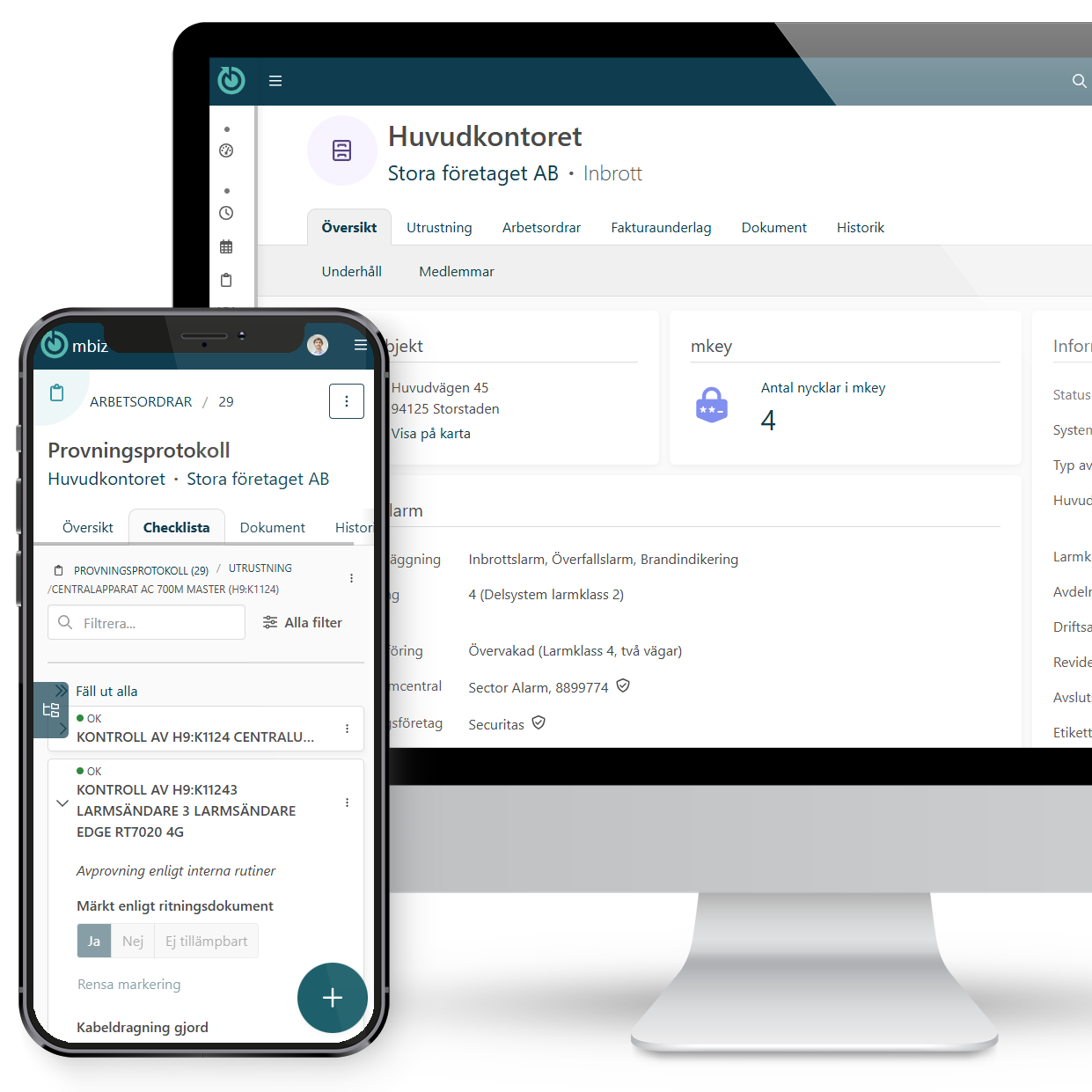 mbiz för säkerhetsföretag